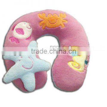 Best Lovely pink Plush baby neck pillow with animal shape