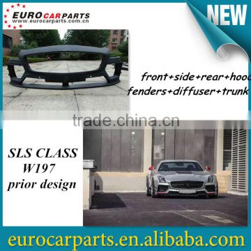 High quality FRP SLS CLASS W197 prior style body kit fitting for SLS CLASS W197 2 door supersport coupe