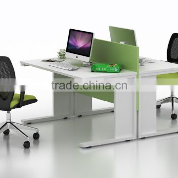 simple 2 person seats office desk