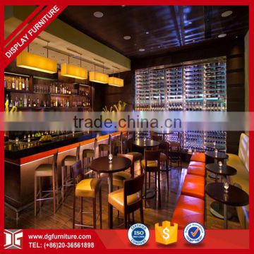 hot selling wooden bar counter design decoration for wine bar shop