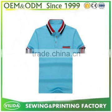 korean fashion men polo shirt design with contrast collar and cuffs