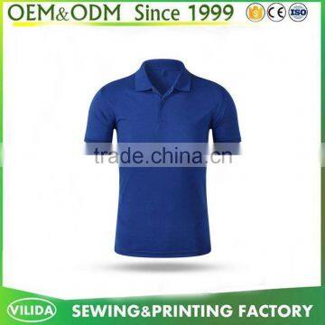 Customized Classic Collar Mens 100% Pique Cotton 220gsm Polo Shirt Without Button OEM photo-5