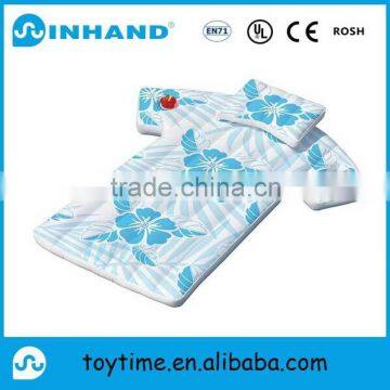 hot sale elegant pvc T-shirt inflatable swimming pool float lounger, water lounger, sunshine island lounger float