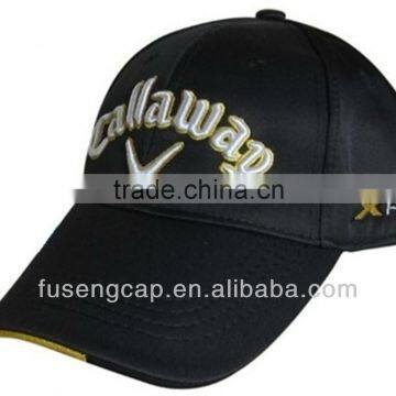 Newly fashion cotton embroidery adjustable size golf cap