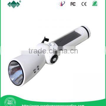 Dynamo LED Flashlight With Mobile Phone Charger Wind up Torch