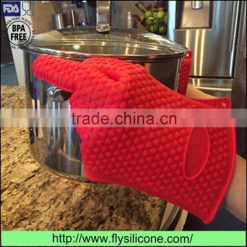 Home & garden 100% food grade BPA free five fingers premium silicone gloves