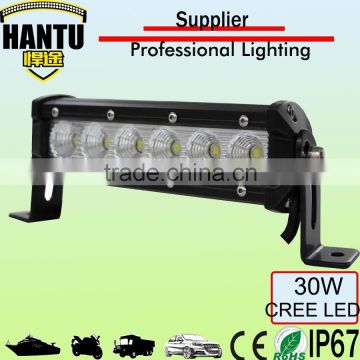 super slim light bar flood beam led light bar/30w headlight