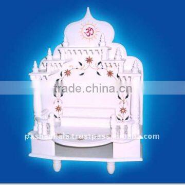 White Makrana Marble Temple Home Decoration