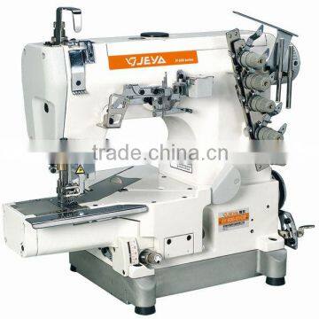 High speed small flat bed interlock sewing machine