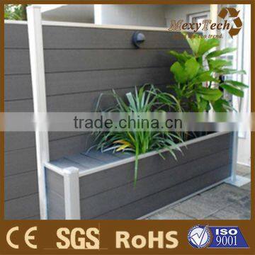 aluminium post wpc privacy garden fence