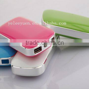 Colour colourful smart protable mobile power bank for all phone color colorful