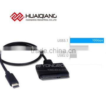 SATA 2.5 & SATA SSD port cable to type c data cable