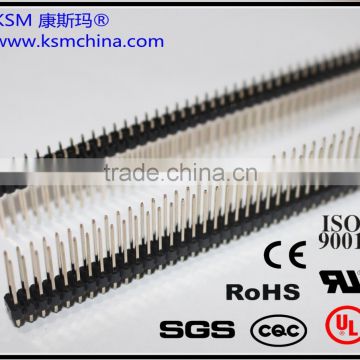 2.54mm double row pin male header connector(pin length 18mm)