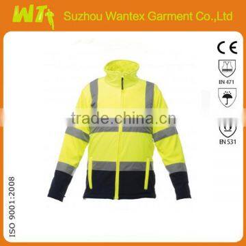 hot sale wholesale bulk 100% polyester with pu coating reflective safety working winter men life jacket parka for men