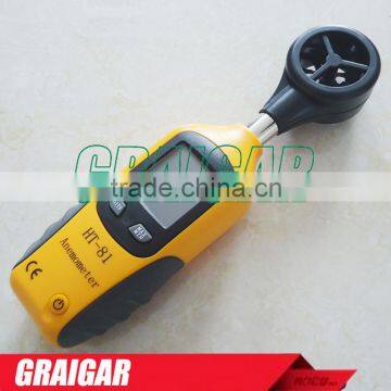 anemometer ht-81 digital anemometer wind speed meter air flow meter LCD Display Velocity Temperature Measuring tacometro