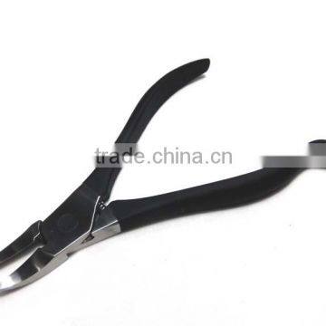 2016 Cuticle nail nipper, stainless steel nail nipper, black rubber handle nail nipper