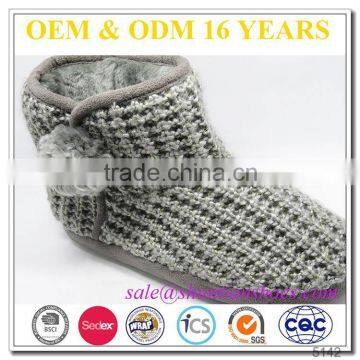 warm winter china cheap knitted indoor boots for girls