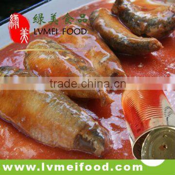 425g Hot Selling Canned Sardine in Tomato Sauce