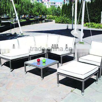 furniture outdoor latest design PE rattan sofa