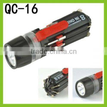 8 in 1 screwdriver with torch