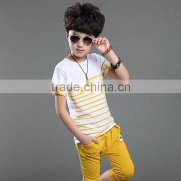 2015 New arrival boys sport suit cotton short sleeve T-shirt+short pants