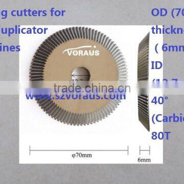 Milling cutters for key-duplicator machines