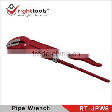 Right Tools 45 degree curved Jaws Pipe Wrench with VPA/GS Approval