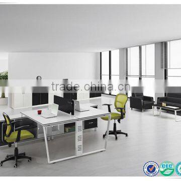 Wholesale modern appealing two-seater MFC office furniture desk