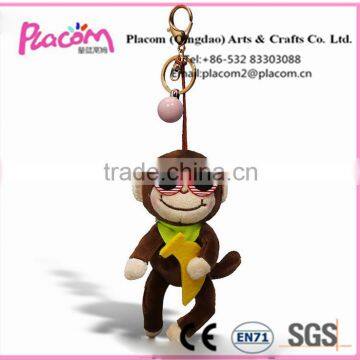 Hot Selling New Design Fashion Pretty Gifts and Promotional Gift Wholesale Cheap Plush Toy Keychains Monkey photo-3