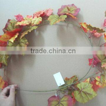 silk grape leaves garland 90cm