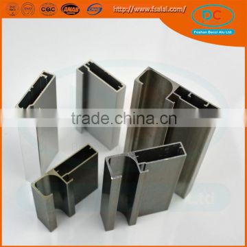 China Foshan 6063 T5 triangle Glossy aluminum wardobe extrude profile per kg