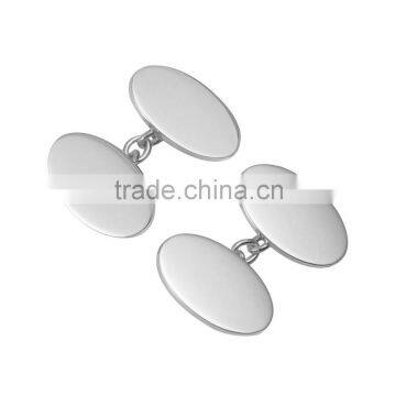 Wholesale stainless steel chain cufflinks custom engraved blank cufflinks