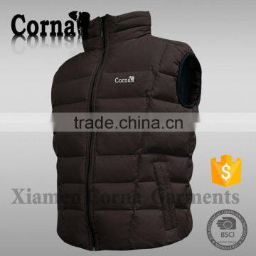 2015 New Arrival Custom Color Sleevelss Windproof 100% Polyester Warm Keeping Waist Coat for Men photo-3
