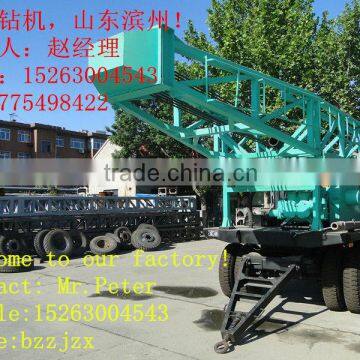 BZT-300 mechnical trailer water well drilling rig
