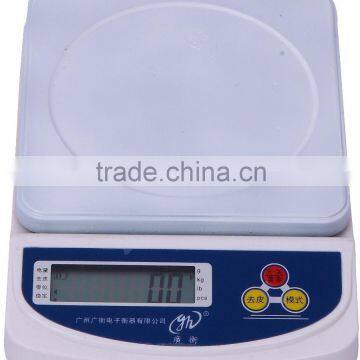 3Kg/0.1g Household Green Backlight Electronic Kitchen Scale
