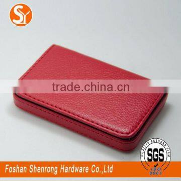 Concise Design Unisex Gender Black and Brown PU Leather Credit Name Card Holder With Cheap Price photo-5