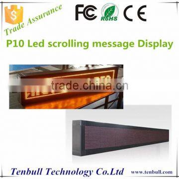 P10 yellow led moving message display board ,led scrolling bar sign,Programme led messag board