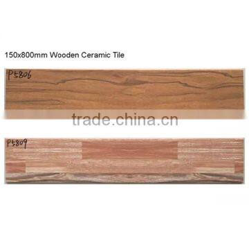 150x800mm 3D inkjet wooden look ceramic tile P5806