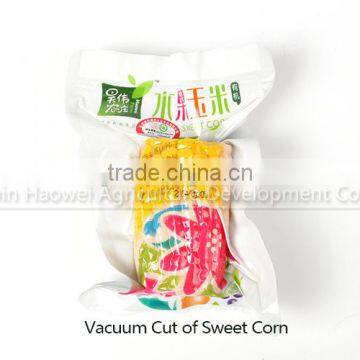 Cut of Sweet Corn Cob With Plastic Vacuum Packed photo-2