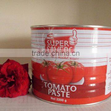 70g-4500g best tomato paste brands 28-30%brix for africa market