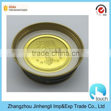 screw aluminum cap with honey glass bottle, embossment logo