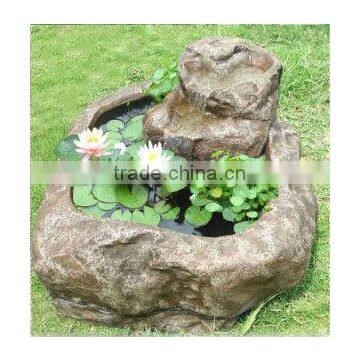 Resin bonsai with rock RSPTG-30