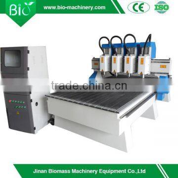 China jinan multi heads cnc miling machine for wood