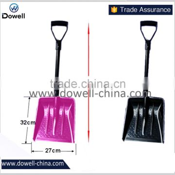 Compact shovel with metal edge