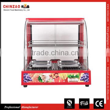 Large Size Electric Counter Top Food Display Warmer Showcase Fast Food Resturant Equipment