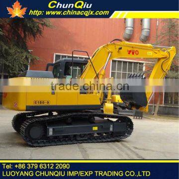 imported components YTO E150-9 crawler hydraulic excavator for sale