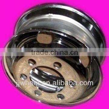 Jiujiu factory price chroming 22.5inch bus steel wheel rim, 22.5*9.00