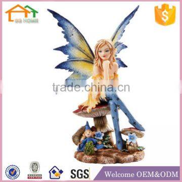 Garden decor sexy polyresin figurines garden fairy