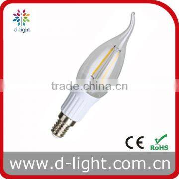 plastic short tailed LED bulbs E14 2W 330 degree