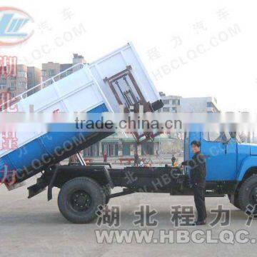 Hang-dustbin Garbage Truck , hydraulic arm garbage truck,arm roll garbage truck